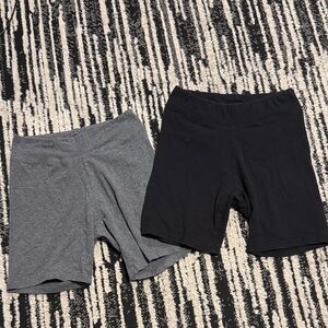 Women’s Grey and black biker shorts bundle